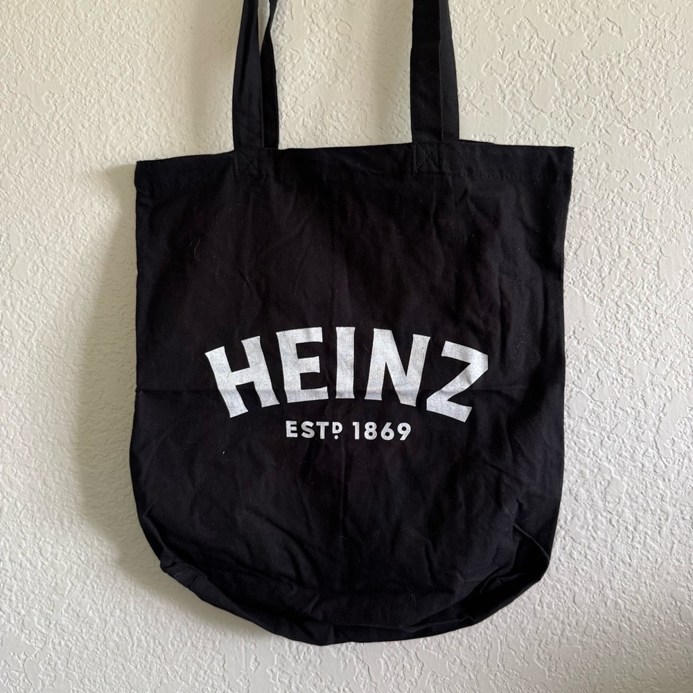 NWOT Heinz Black Canvas Tote Bag
